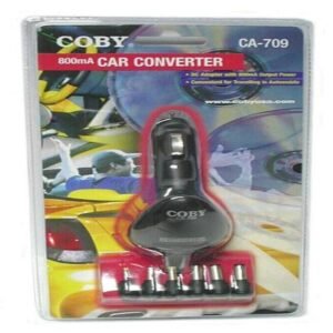 ADAPT DE CARRO.COBY 12V 800MA CA-709