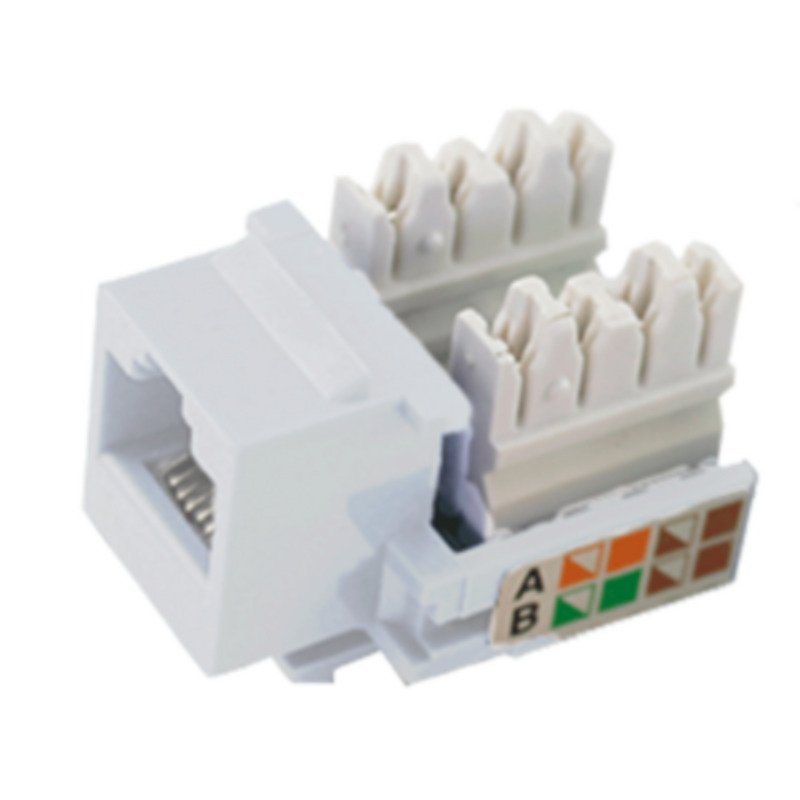 KEYSTONE / COUPLER RJ45 CAT6 BLANCO – mundoelectronico.net